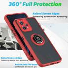 For Realme 9 Pro+ Q Shadow 1 Series TPU + PC Phone Case with Ring(Black+Red) - 2