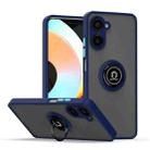 For Realme 10 Pro Q Shadow 1 Series TPU + PC Phone Case with Ring(Royal Blue) - 1