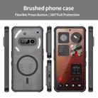 For Nothing Phone 3a Fan Dun Series TPU Hybrid PC Frosted Magsafe Phone Case(Black) - 2