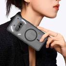 For Nothing Phone 3a Fan Dun Series TPU Hybrid PC Frosted Magsafe Phone Case(Black) - 3