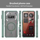 For Nothing Phone 3a Fan Dun Series TPU Hybrid PC Frosted Magsafe Phone Case(Green) - 2