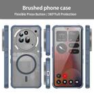 For Nothing Phone 3a Pro Fan Dun Series TPU Hybrid PC Frosted Magsafe Phone Case(Blue) - 2