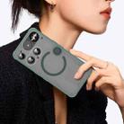 For Nothing Phone 3 Fan Dun Series TPU Hybrid PC Frosted Magsafe Phone Case(Green) - 3