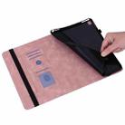 For iPad Air 11 2025 / 2024 Love Hearts Embossed Leather Smart Tablet Case(Pink) - 3