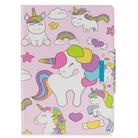 For iPad 9.7 (2018) / 9.7 (2017) Painted Pattern Horizontal Flip Leather Case with Holder & Card Slots & Wallet(Unicorn Family) - 2