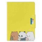 For iPad Mini / Mini 2 / Mini 3 / Mini 4  Painted Pattern Horizontal Flip Leather Case with Holder & Card Slots & Wallet(Bear family) - 1