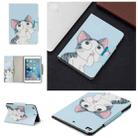 For iPad Mini / Mini 2 / Mini 3 / Mini 4  Painted Pattern Horizontal Flip Leather Case with Holder & Card Slots & Wallet(Cat) - 1