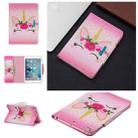 For iPad Mini / Mini 2 / Mini 3 / Mini 4  Painted Pattern Horizontal Flip Leather Case with Holder & Card Slots & Wallet(Unicorn with flowers) - 1