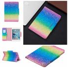 For iPad Mini (2019) Painted Pattern Horizontal Flip Leather Case with Holder & Card Slots & Wallet(Rainbow Sand) - 1