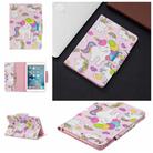 For iPad Mini (2019) Painted Pattern Horizontal Flip Leather Case with Holder & Card Slots & Wallet(Unicorn Family) - 1