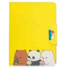 For iPad Pro 11 (2020) Painted Pattern Horizontal Flip Leather Tablet Case with Holder & Card Slots & Wallet(Bear family) - 1