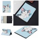 For Samsung Galaxy Tab 4 10.1 / T530 Painted Pattern Horizontal Flip Leather Case with Holder & Card Slots & Wallet(Cat) - 1