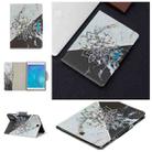For Samsung Galaxy Tab A 9.7 / T550 Painted Pattern Horizontal Flip Leather Case with Holder & Card Slots & Wallet(Sun Flower Marble) - 1