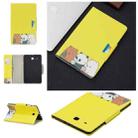 For Samsung Galaxy Tab E 9.6 / T560 Painted Pattern Horizontal Flip Leather Case with Holder & Card Slots & Wallet(Bear family) - 1