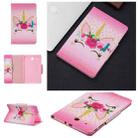 For Samsung Galaxy Tab E 9.6 / T560 Painted Pattern Horizontal Flip Leather Case with Holder & Card Slots & Wallet(Unicorn with flowers) - 1