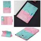 For Samsung Galaxy Tab E 9.6 / T560 Painted Pattern Horizontal Flip Leather Case with Holder & Card Slots & Wallet(Two-color Love Sand) - 1