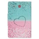 For Samsung Galaxy Tab E 9.6 / T560 Painted Pattern Horizontal Flip Leather Case with Holder & Card Slots & Wallet(Two-color Love Sand) - 3