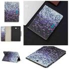 For Samsung Galaxy Tab E 9.6 / T560 Painted Pattern Horizontal Flip Leather Case with Holder & Card Slots & Wallet(Gradient Black Sand) - 1