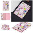 For Samsung Galaxy Tab E 9.6 / T560 Painted Pattern Horizontal Flip Leather Case with Holder & Card Slots & Wallet(Unicorn Family) - 1