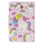 For Samsung Galaxy Tab E 9.6 / T560 Painted Pattern Horizontal Flip Leather Case with Holder & Card Slots & Wallet(Unicorn Family) - 3