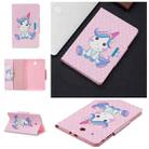 For Samsung Galaxy Tab E 9.6 / T560 Painted Pattern Horizontal Flip Leather Case with Holder & Card Slots & Wallet(Unicorn) - 1