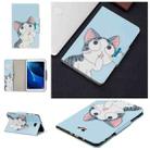 For Samsung Galaxy Tab A 10.1 (2016) / T580 Painted Pattern Horizontal Flip Leather Case with Holder & Card Slots & Wallet(Cat) - 1