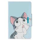 For Samsung Galaxy Tab A 10.1 (2016) / T580 Painted Pattern Horizontal Flip Leather Case with Holder & Card Slots & Wallet(Cat) - 2
