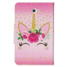 For Samsung Galaxy Tab A 10.1 (2016) / T580 Painted Pattern Horizontal Flip Leather Case with Holder & Card Slots & Wallet(Unicorn with flowers) - 3