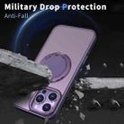 For iPhone 16 Pro 360-degree Rotating MagSafe Magnetic Holder Phone Case(Purple) - 3