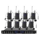 YT8 Wireless 8 Channel UHF Handheld Microphone for Stage Show 8 BodyPacks - 1