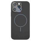 For iPhone 14 Pro Thin Circle MagSafe Liquid Silicone Phone Case(Graphite Grey) - 1