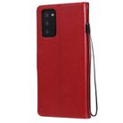 For Samsung Galaxy Note 20 Cat Bee Embossing Pattern Shockproof Horizontal Flip Leather Case with Holder & Card Slots & Wallet(Red) - 3