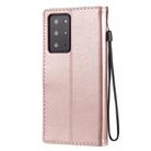 For Samsung Galaxy Note 20 Ultra Cat Bee Embossing Pattern Shockproof Horizontal Flip Leather Case with Holder & Card Slots & Wallet(Rose Gold) - 3