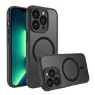 For iPhone 13 Pro Max Four Corners Shockproof MagSafe PC Hybrid TPU Phone Case(Black) - 1