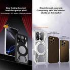 For Xiaomi 15 Cooling Hollow Metal Holder MagSafe Phone Case(Silver) - 2