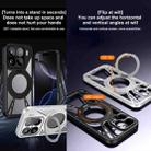 For Xiaomi 15 Cooling Hollow Metal Holder MagSafe Phone Case(Silver) - 3