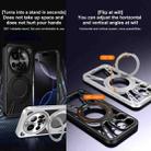 For Xiaomi 15 Ultra Cooling Hollow Metal Holder MagSafe Phone Case(Silver) - 3