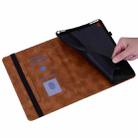 For Huawei MediaPad T3 10 Love Hearts Embossed Leather Tablet Case(Brown) - 3