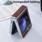 For Samsung Galaxy Z Flip5 5G Electroplated PC Sheepskin Invisible Magnetic MagSafe Folding Phone Case(Green) - 3