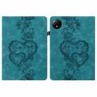 For Redmi Pad SE 4G Love Hearts Embossed Leather Tablet Case(Green) - 1
