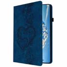 For Lenovo Tab Plus Love Hearts Embossed Leather Tablet Case(Dark Blue) - 2