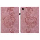 For Lenovo Tab M10 3rd Gen Love Hearts Embossed Leather Tablet Case(Pink) - 1