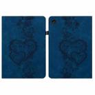 For Lenovo Tab M10 3rd Gen Love Hearts Embossed Leather Tablet Case(Dark Blue) - 1