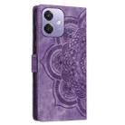 For OPPO A3 4G / 5G / A40 4G Mandala Embossed Retro Frosted Leather Phone Case(Purple) - 2
