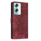 For OPPO A79 5G Mandala Embossed Retro Frosted Leather Phone Case(Red) - 3