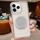 For iPhone 11 Pro Max Dreamland Transparent MagSafe Holder Phone Case(Grey) - 1