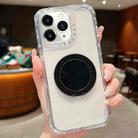 For iPhone 11 Pro Max Dreamland Transparent MagSafe Holder Phone Case(Black) - 1