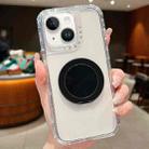 For iPhone 14 Dreamland Transparent MagSafe Holder Phone Case(Black) - 1