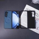 For Samsung Galaxy Z Fold5 5G Diamond Pattern MagSafe Magnetic Folding Phone Case(Black) - 3