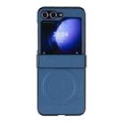 For Samsung Galaxy Z Flip5 5G Diamond Pattern MagSafe Magnetic Folding Phone Case(Dark Blue) - 1